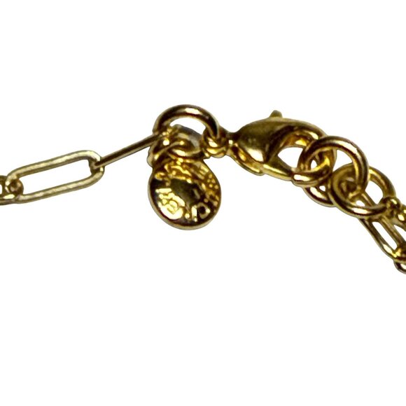 J. Crew Gold Tone Chain Necklace with Padlock Pendant Women's Fashion Jewelry - Picture 8 of 8